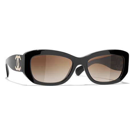 chanel women's 5493 rectangle sunglasses|Chanel sunglasses with clear sides.